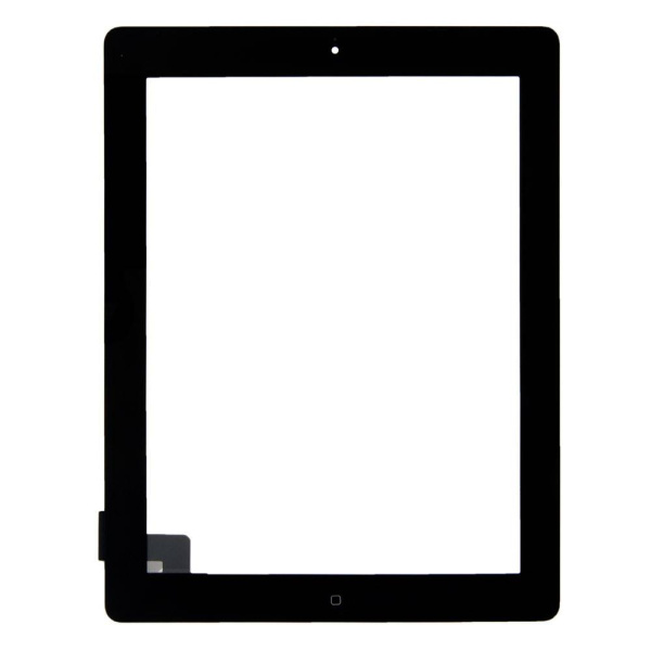 Тачскрин для iPad 2 A1395/A1396 с кнопкой Home черный Тачскрин для iPad 2 A1395/A1396 с кнопкой Home черный
