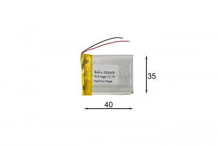 АКБ универсальная Сhina GD 403540p 4,0x35x40mm 3,7v 700mAh на проводках