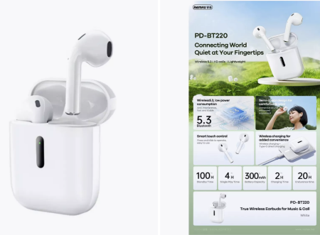 Беспроводные наушники Remax BT220