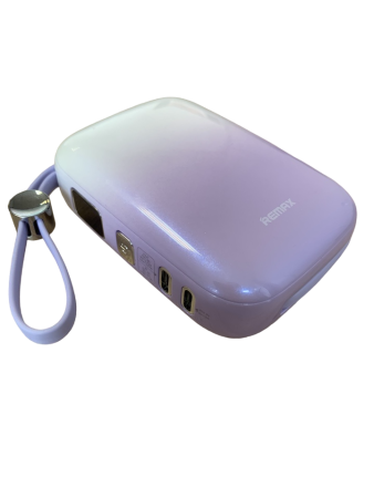 Power Bank Remax RPP-652 Lightning; USB Type-C 10000mAh 22.5W сиреневый