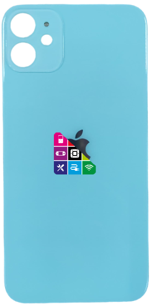 Задняя крышка для iPhone 11,зеленая, с большим отверстием под камеру