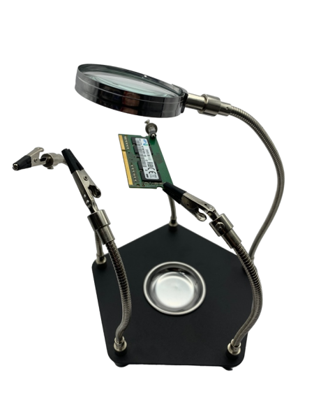 Держатель для плат универсальный TE-806 с зажимами и лупой