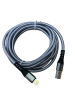 Кабель зарядки USB-Lightning Budi DC197L20H для iPhone 6/7/8/SE/X/XS/XR/11/12/13/14 (белый) 2 метра