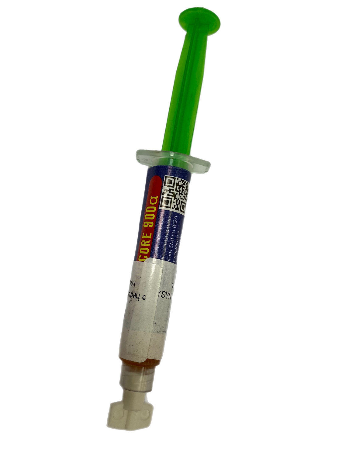 Флюс для пайки Rusflux (SYNTHTCORE 900 A) шприц с толкателем 2 мл.  