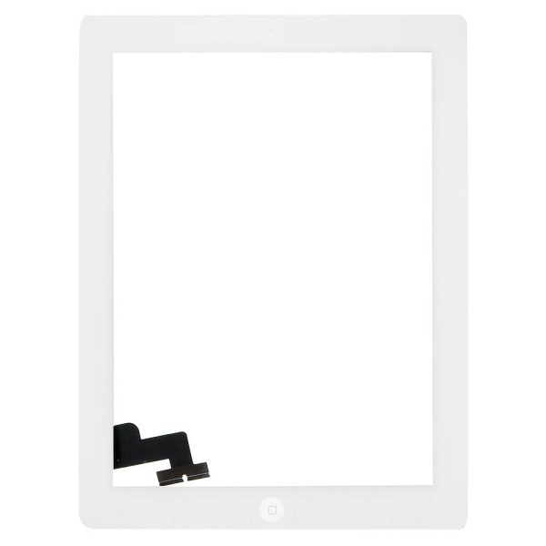 Тачскрин для iPad 2 A1395/A1396 с кнопкой Home белый Тачскрин для iPad 2 A1395/A1396 с кнопкой Home белый