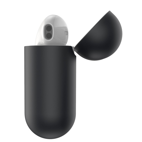 Чехол для Apple AirPods Baseus Super Thin Silica Gel 1/2 (черный) Чехол для Apple AirPods Baseus Super Thin Silica Gel 1/2 (черный)