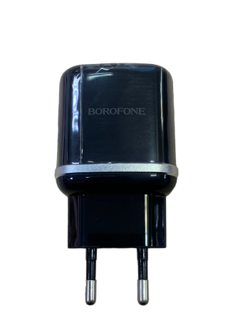 Блок зарядки Borofone модель BA36A 18W USB QC 3.0 (черный) 