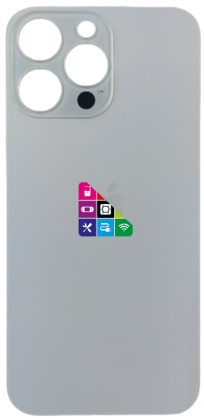 Задняя крышка для iPhone 14 Pro Max, золотистая, с большим отверстием под камеру