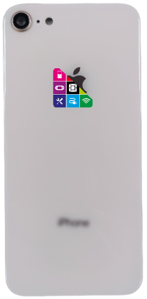 Задняя крышка для iPhone 8, золотистая, с линзой камеры