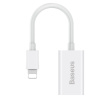 Адаптер Lightning Audio + Charge Baseus L36 IP 2.1A max (белый)