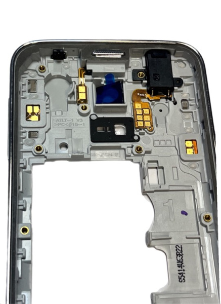 Средняя часть корпуса для Samsung Galaxy S5 Mini SM-G800F (серебристая)