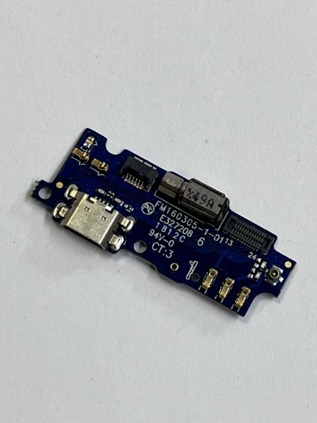 Нижняя плата Meizu M2 с разъемом зарядки (micro-USB), микрофоном и вибро