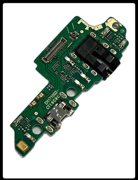 Нижняя плата Huawei Honor 7X с разъемом зарядки (micro-USB), микрофоном и аудио разъемом