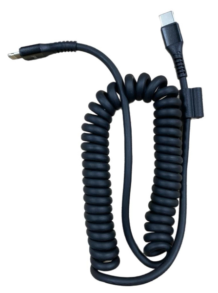 Кабель зарядки Type-C Lightning Budi DC210TLS18B PD20W витой 180см Кабель зарядки Type-C Lightning Budi DC210TLS18B PD20W витой 180см