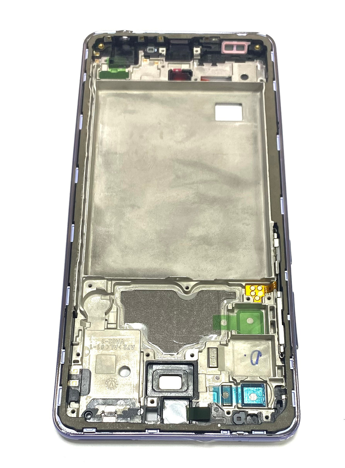Рамка дисплея Samsung Galaxy A72 SM-A725F (фиолетовая) с боковыми кнопками