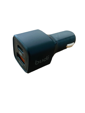 Автомобильное зарядное устройство Budi CC065TB38 (2 порта) USB 3.0 +Type-C 20W