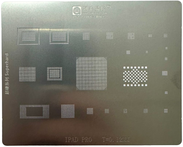 Трафарет AMAOE iPad Pro T:0.12мм Трафарет AMAOE iPad Pro T:0.12мм