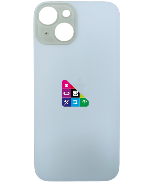 Задняя крышка для iPhone 15 Yellow с большим отверстием под камеру желтый