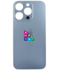 Задняя крышка для iPhone 15 Pro Natural Titanium с большим отверстием под камеру