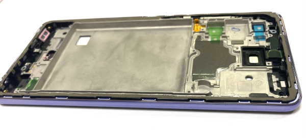 Рамка дисплея Samsung Galaxy A72 SM-A725F (фиолетовая) с боковыми кнопками