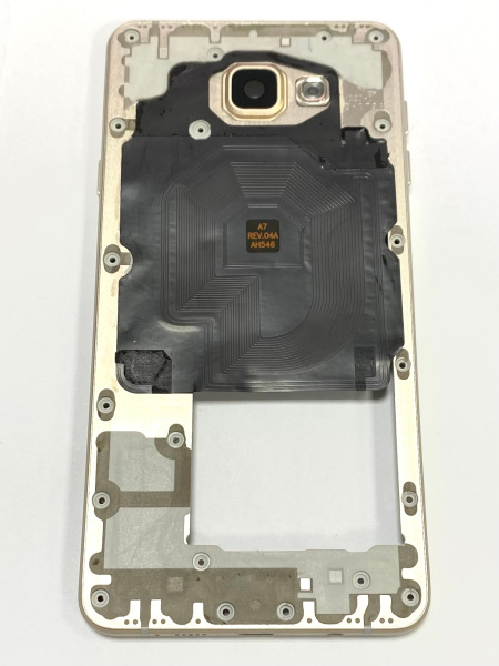 Средняя часть корпуса Samsung Galaxy A7 (2016) SM-A710F (золотистая) 