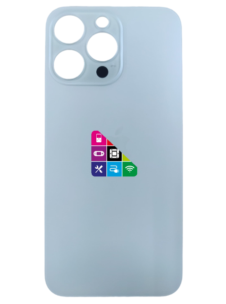 Задняя крышка для iPhone 15 Pro Max White Titanium с большим отверстием под камеру белый