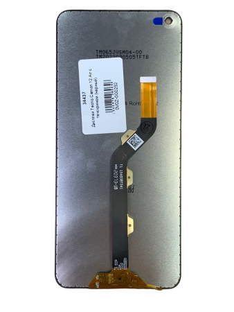 Дисплей Tecno Camon 12 Air (CC6) с тачскрином (черный)