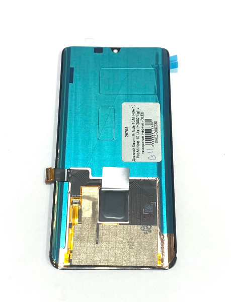 Дисплей для Xiaomi Mi Note 10/Mi Note 10 Pro/Mi Note 10 Lite (m2002f4lg)  с тачскрином (черный) OLED