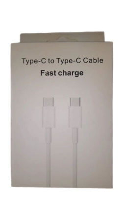 Кабель зарядки Type-C to Type-C для Mac iPhone Samsung Huawei Xiаomi аналог 1метр