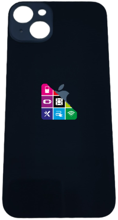 Задняя крышка для iPhone 14 Plus, черная, с большим отверстием под камеру