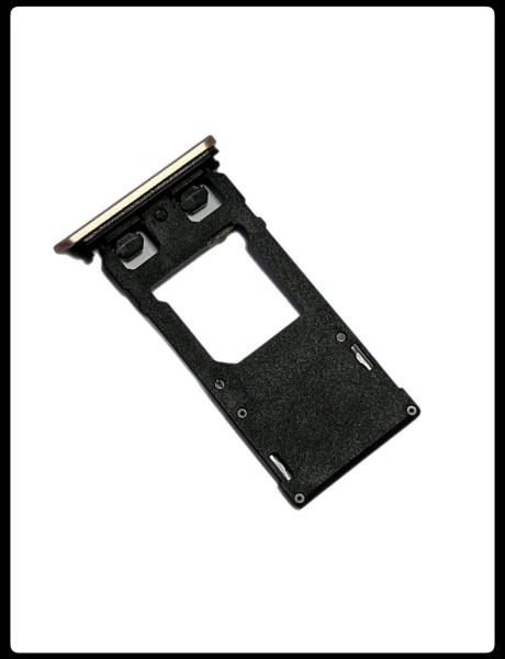 Заглушка + sim держатель/лоток для Sony Xperia X (F5121) (sim) Оригинал розово-золотистый