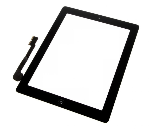 Тачскрин для  iPad 3/IPad 4 A1416/A1430/A1458/A1459 с кнопкой Home черный Тачскрин для  iPad 3/IPad 4 A1416/A1430/A1458/A1459 с кнопкой Home черный