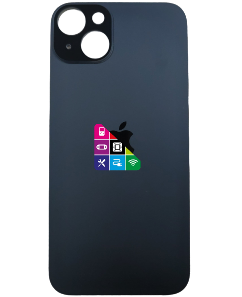 Задняя крышка для iPhone 15 Plus Black с большим отверстием под камеру черный