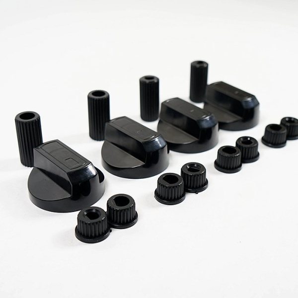 Ручки универсальные черные для кухонных плит (4 шт.) WL1034 Ручки универсальные черные для кухонных плит (4 шт.) WL1034