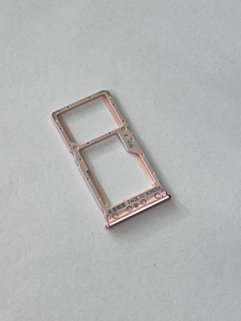 Держатель/лоток сим (sim holder) для Xiaomi Redmi 6 Sim2/microSD (розовый)