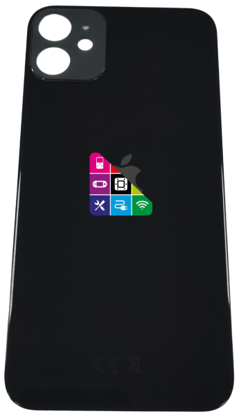 Задняя крышка для iPhone 11,черная, CE с большим отверстием под камеру