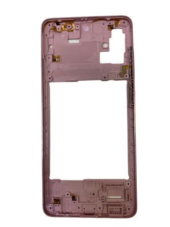 Средняя часть корпуса Samsung Galaxy A51 (2020) SM-A515F (розовая) с боковыми кнопками