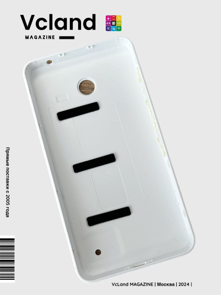 Задняя крышка АКБ Nokia Lumia 635 (RM-974) (белый) Задняя крышка АКБ Nokia Lumia 635 (RM-974) (белый)