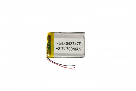 АКБ универсальная Сhina  GD 043747p 4,0x37x47mm 3,7v 700mAh на проводках
