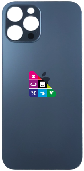 Задняя крышка для iPhone 12 Pro Max, серая, с большим отверстием под камеру