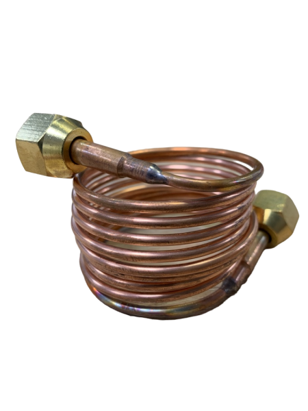 Труба медная капиллярная с гайками CTN-150