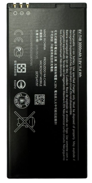 АКБ Microsoft Lumia 640 XL Dual Sim RM-1067 (BV-T4B) 