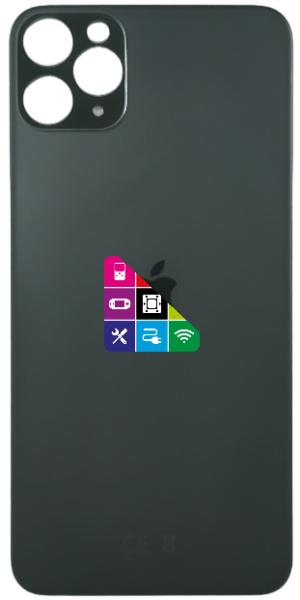 Задняя крышка для iPhone 11 Pro Max, темно-зеленая, CE с большим отверстием под камеру