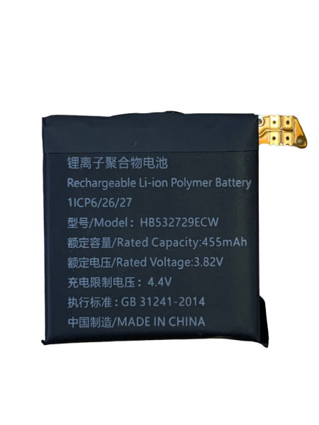 АКБ Huawei Watch GT 2/GT 3 (46мм) HB532729ECW 455 mAh АКБ Huawei Watch GT 2/GT 3 (46мм) HB532729ECW 455 mAh