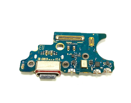 Нижняя плата Samsung Galaxy S20 (SM-G980F) с разьемом зарядки и микрофоном