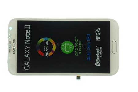 Дисплей Samsung Galaxy Note 2 GT-N7100 с тачскрином (белый)