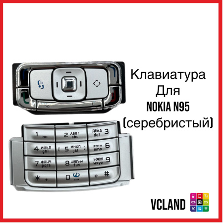Клавиатура Nokia N95 (серебристый)