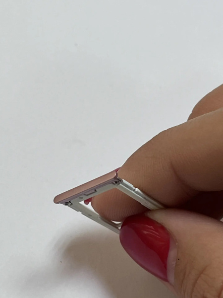 Держатель/лоток сим (sim holder) для Xiaomi Redmi 6 Pro Sim2/microSD (розовый)