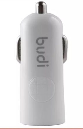 Автомобильное зарядное устройство 12W Budi M8J062-WHT USB 2.4A 