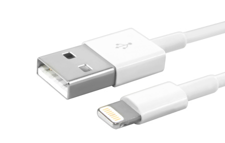 USB кабель FOXCONN A1510 Lightning для iPhone 5/5s/6/6s7/8/X/XS (белый) 2м